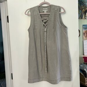 RACHEL ZOE Linen dress in soft powdery grey